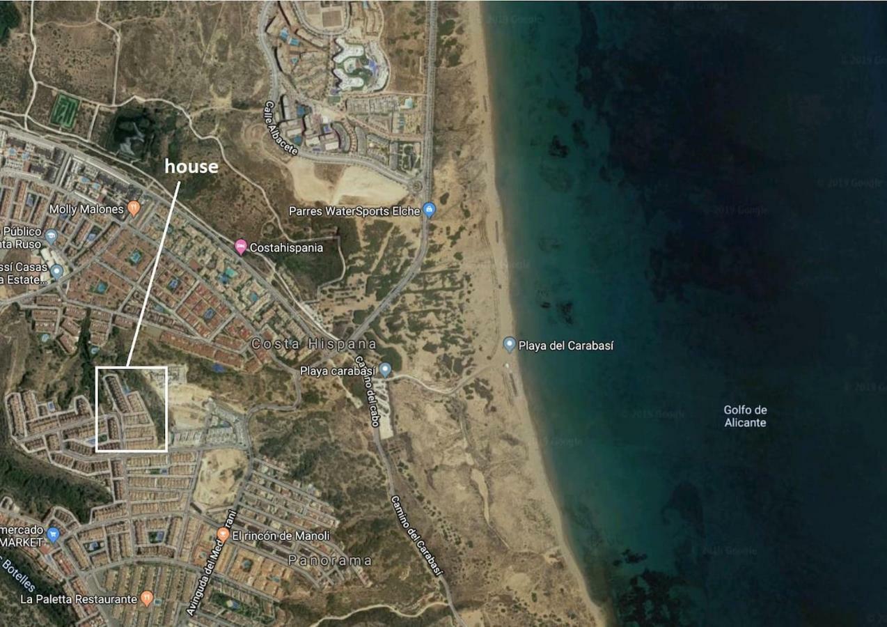 Bungalow Con Terraza, Piscina Y Vistas Al Mar Gran Alacant Exterior foto